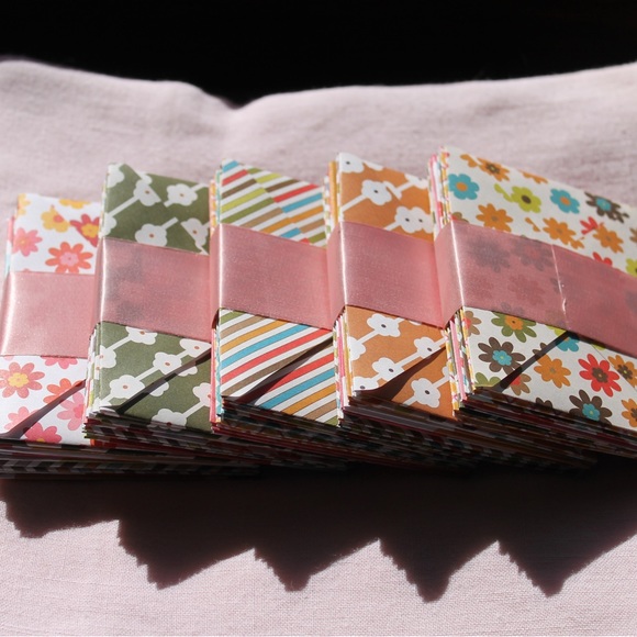 50-pack of multi-pattern handmade envelopes • 3”x4” • includes 1 card/ea - Picture 3 of 8